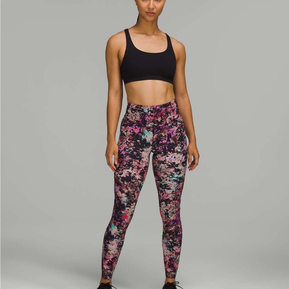 Vibrant Floral Women's Leggings - Picture 2 of 7